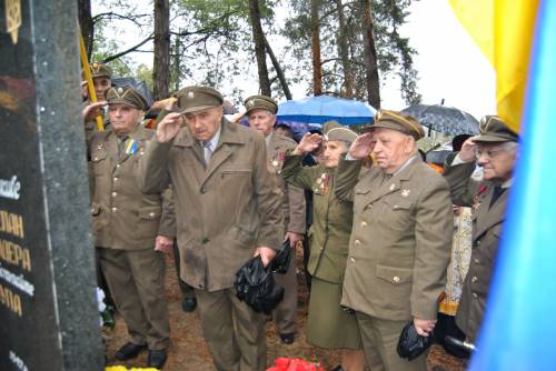 Відкриття пам'ятника воїнам УПА